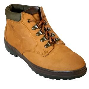 Timberland Boots Vtg Y2K Nubuck Hiking Mid Lace Lug Wheat 9 41 Women Gorp Preppy